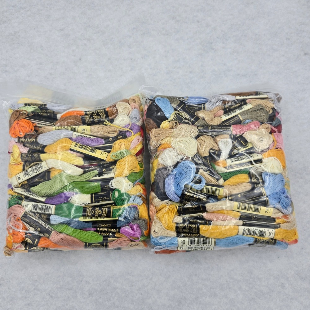 Lot 200 Skeins DMC Mouline Special Embroidery Floss Assorted Colors Cotton